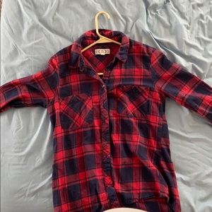 Pink Rose flannel size small